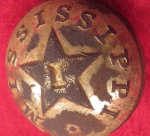 Mississippi Infantry Cuff Button